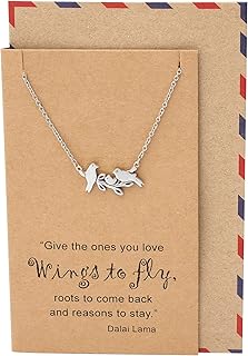 Quan Jewelry Pendant Collar Branch For Women, animal pendant necklace, gifts for mothers, sisters, grandmothers, family jewelry delivered with an inspiring quote from Dala Lama.. One platform, endless products — welcome to DIAYTAR Nigeria.