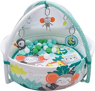 Baby Bath Rug Moon Jungle Friends with Mosquito net + Ballon 20 rooms, OM +, Baby and activity gutting mats.. DIAYTAR NIGERIA: Where value shopping meets reliable 5-8 day delivery across the nation.