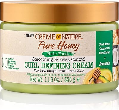 Avocat Cream of Nature, curly hair for curly hair, honey and avocado cream, 11 oz.. Experience the ease of modern shopping with DIAYTAR NIGERIA's comprehensive platform and quick delivery.