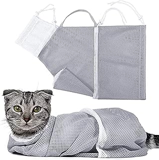 Alykdon cat bath bag, anti-bitterness, anti-scratch, nail examination, anti-injection, multifunctional, breathable, adjustable.. DIAYTAR NIGERIA connects you with thousands of products at competitive prices, delivered within a week.