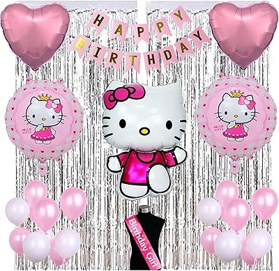 Blue Rocks Hello Kitty Blue Rocks birthday decorations, set of 52 pieces, aluminum balloons, pink and white balloons, silver curtains and scarves, birthday party decorations for the decoration of the house.. Looking for trendy fashion, home essentials, or electronics? DIAYTAR Nigeria has it all and delivers within days, not weeks.