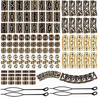 110 pieces of viking beard pearls, northern northern metal hair pearls, hair pin, braided bracelet, pendant necklace, hair decoration jewelry, dreadlock accessories.. Experience shopping freedom with DIAYTAR NIGERIA's comprehensive marketplace delivered within 8 days.