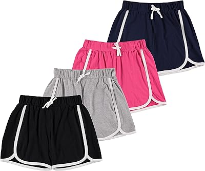 4 Short Dauphin shorts for cotton children's racing girls with cord.. Shop local, shop fast — DIAYTAR Nigeria delivers across the country.