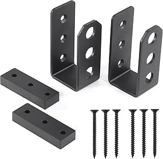 [Yuku Canyon] Door stop holder 2 x 4 - Package of 2 supports of black powder and 6 mounting screws - Complete with plastic spacers (2).. DIAYTAR NIGERIA: Where every Nigerian finds what they need at prices they can afford, delivered promptly.
