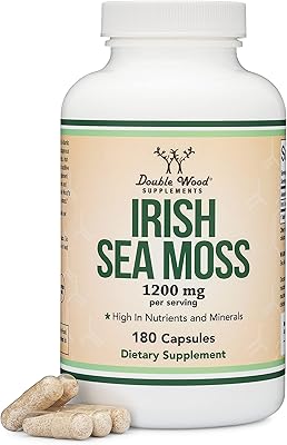Irish sea foam capsules, more effective than sea foam extract gel (180 units, 1,200 mg per portion) (from Wildcraft and chondrus crispus raw) double wood supplement.. Discover endless possibilities with DIAYTAR NIGERIA's comprehensive selection and reliable shipping.
