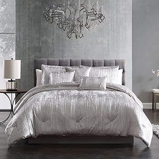Riverbrook Home Tureen Bed set, King size, silver, 7 pieces.. DIAYTAR NIGERIA makes every shopping desire a reality with affordable prices and delivery in 5-8 days.