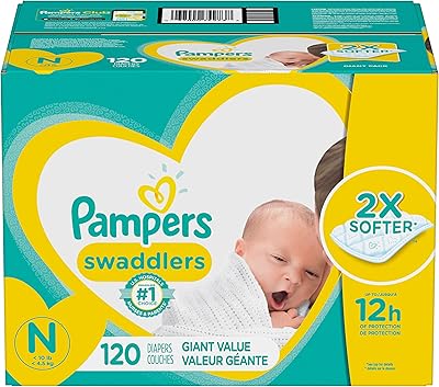 Newborn diapers/size 0 (<10 lb), 120 pieces - Pampers 1 month (the packaging may vary).. Experience the ease of digital shopping with DIAYTAR NIGERIA's affordable and diverse marketplace.