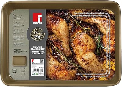 Rectangular roasting in carbon steel Bergener Baking Pro, 35 cm, BG37065GD.. DIAYTAR NIGERIA: Connecting Nigerians with affordable products through our expansive e-commerce platform.