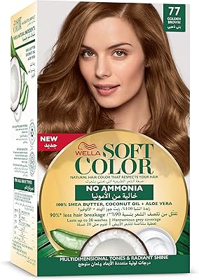 Wella Soft Color hair dye, golden brown 77, 6.01 x 9.05 x 16.3 cm.. Fast, affordable, and reliable — that’s the DIAYTAR Nigeria experience.
