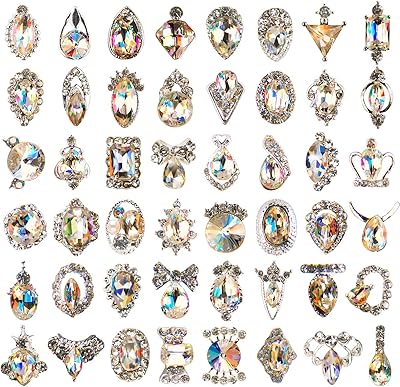 48 Pieces of rhinestones for nails diamond glass crystal ab stones.. Nigeria's favorite online shopping platform, DIAYTAR offers unbeatable prices and delivery within a week.