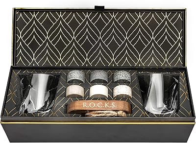 Chilling chilling stones gift box - 6 round granite granite stones - 2