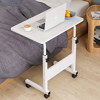 UK plus Multifunctional mobile table for laptop 60 x 40 cm, desk with adjustable height with iPad/Mobile support | white.. Your shopping aspirations fulfilled at DIAYTAR NIGERIA with competitive prices and reliable delivery.