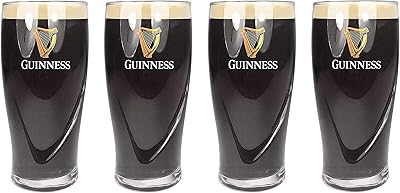 Beer cup in relief of official merchandise Guinness (lot of 4), 568 ml.. Explore the biggest product variety online — only at DIAYTAR Nigeria.