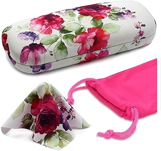 Rigid glasses case for women | rigid protective glasses case with pocket and cloth, medium.. Looking for a deal? DIAYTAR Nigeria has thousands waiting for you.