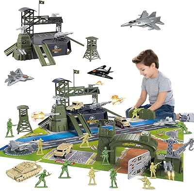 Set of 46 -piece military bases, army men's game set with vehicle accessories and game card, children's gifts for boys girls.. Experience shopping freedom with DIAYTAR NIGERIA's vast catalog and nationwide 5-8 day shipping.