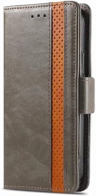 Ftrongrt shell for Motorola Moto G9 Plus, with mobile phone support, Fall resistant, suitable for Motorola Moto G9 Plus, Protective case with leather flap. gray.. Forget the long lines — DIAYTAR Nigeria is always open for shopping.