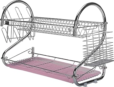 Royalford dish support, stainless steel - silver.. DIAYTAR NIGERIA: Where every search yields affordable results delivered promptly to your door.