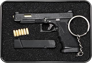 Doxyglobal mini g34 rifle keychain with metal ball models, tactical pistol shape, mini keychain gift for army fans, black, black size, black.. DIAYTAR NIGERIA brings online shopping to every Nigerian with affordable prices and reliable shipping.