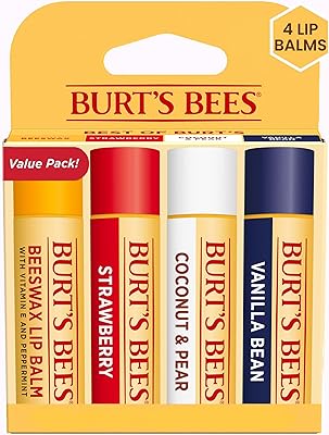 BURT's Bees creamy bee wax gift box, 4 lip balms in a gift box, matching flavors 4 tubes.. Your ultimate shopping destination, DIAYTAR NIGERIA combines extensive selection with affordable shipping.