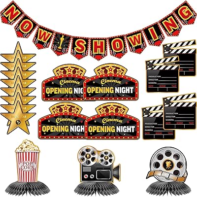 Hollywood festive decorations set 20 pieces of nest film banner.. Order today, receive this week — shopping with DIAYTAR Nigeria is that simple.