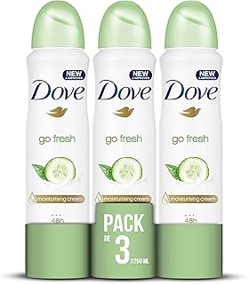 Dove aerosol deodorant, 250 ml [3] Go Fresh pack with cucumber and green tea.. DIAYTAR NIGERIA brings the marketplace to every Nigerian home with affordable prices and quick delivery.