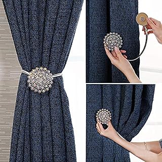 Magnetic curtain embraces - European style curtains embraces with diamond magnetic button, powerful magnetic curtains in matching colors.. Experience the convenience of online shopping with DIAYTAR NIGERIA's reliable 5-8 day delivery service.