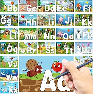 26 Pieces Decorations of Alphabet Display Cursif Cursif Early Memory Memory Cards Borders Player For Kindergarten Wall Games Room Room.. DIAYTAR NIGERIA makes quality accessible with our diverse product range and dependable delivery service.