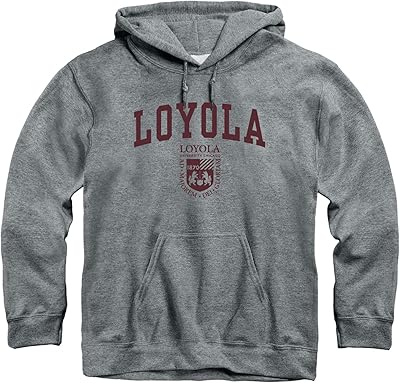 Ivysport Unisexport hoodie, cotton/polyester mixture, Gray Heritage Logo.. DIAYTAR NIGERIA brings the market to your fingertips with affordable prices and swift delivery services.