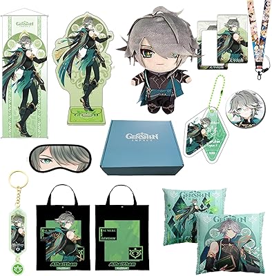 GIDE CHANDE GENSHIN IMPACT MERCH-Includes a plush doll, a pillowcase, a roller sticker, a keychain, a card holder, a badge, a eyeshadow, a shoulder bag and a 25 cm x 20 cm x 7 cm box x 7 cm.. DIAYTAR NIGERIA delivers what you want at prices you'll love, all within 5-8 days nationwide.