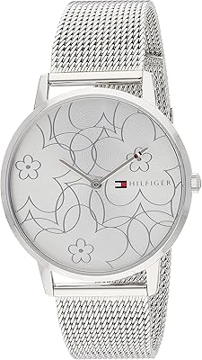Alex Tommy Hilfiger watch for woman white and silver dial -.. DIAYTAR NIGERIA: Where quality products become affordable with our nationwide shipping service.