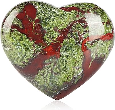 SMQ 60 mm Crystal Dragon Blood Stone, Heart Stone, Polish Polish Polish Sculpted by Hand, Pocket Chakra Stones for Spiritual Healing and Meditation.. DIAYTAR NIGERIA: Where smart shoppers find everything they need at prices they can afford.