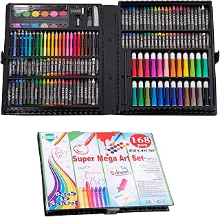Adeptna giant art set of 168 pieces - children's coloring set - includes a portable transport bag, perfect as a Christmas gift for children.. Experience the convenience of boundless shopping with DIAYTAR NIGERIA's affordable platform and quick shipping.