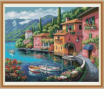 FINCI stamped cross stitch kit for adult full embroidery beginners.. Nigeria's favorite online shopping platform, DIAYTAR offers unbeatable prices and delivery within a week.