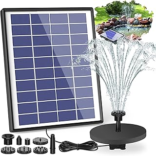 Icytin 6.5W solar fountain pump with 1500mAh battery, floating fountain and 6 nozzles for bird baths, aquarium, pond, garden decoration.. Affordable choices, delivered fast — that's the DIAYTAR Nigeria promise.