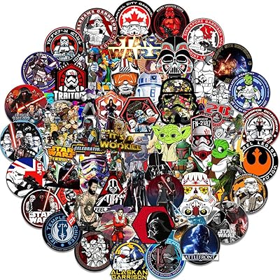 Star War trendy stickers | 100 parts in waterproof and cool vinyl.. Your ultimate shopping destination, DIAYTAR NIGERIA combines extensive selection with affordable shipping.