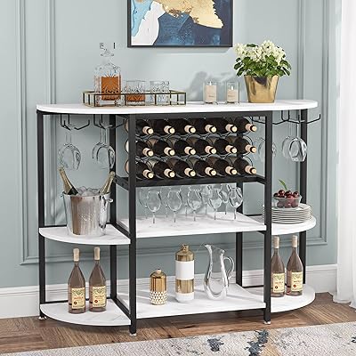 Tribe Tribe Signs Wine Basier Triber Modern 47 -inch bar with storage.. Shop with confidence at DIAYTAR NIGERIA, offering extensive product variety with nationwide delivery.