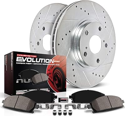 Power Stop K3053 front brake kit with pierced-drained rotors and ceramic platelets.. Experience shopping satisfaction with DIAYTAR NIGERIA's vast selection and nationwide delivery service.