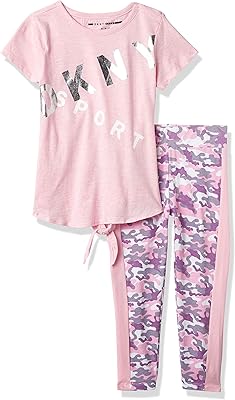 DKNY shirt for girls S/S C/NK Back Slash W/BK Tie Dkny W/Camo Pant.. DIAYTAR NIGERIA brings the market to your screen with thousands of affordable products delivered to your door.