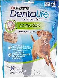 Purina Dentalife, daily chewing products for oral care for large dogs, 4 x 35 g.. DIAYTAR NIGERIA: Connecting Nigerians with affordable products through our expansive e-commerce platform.