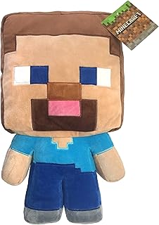 Mojang Minecraft Steve plush pillow - Super soft polyester microfiber for children, 41 cm (official product).. Get top brands at bottom prices, only on DIAYTAR Nigeria.