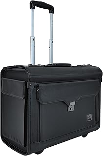 Roller bag for avocado from the Track Classic catalog, laptop bag on wheels - travel bag for cabin crew pilot - Executive business bag, black.. DIAYTAR NIGERIA: Empowering Nigerians with access to affordable products delivered within 8 days.