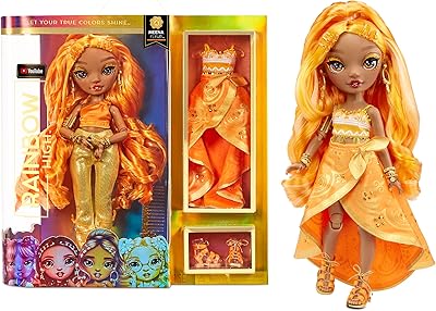 Rainbow High - Mina Flower - Safran gold model doll comprising 2 outfits and designer accessories to mix and match - for children from 6 to 12 years old and collectors.. Experience the joy of discovery with DIAYTAR NIGERIA's vast catalog and nationwide affordable delivery.