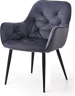 Angela -pad comfortable dining room chair for the living room (dark gray).. DIAYTAR NIGERIA connects Nigerians with quality products at affordable prices, delivered in 5-8 days nationwide.