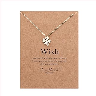 Elecdon necklace with pendant Trèfle with four sheets for women, trendy jewelry, friendship gift, 12, metal, without precious stones.. DIAYTAR NIGERIA: Your partner in affordable online retail with reliable shipping across Nigeria.