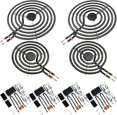 Amy Parts MP22YA Set of electric stove units (2 pieces MP15YA 6 "and 2 pieces MP21YA 8") with 4 rooms 330031 Kit of spare parts.. DIAYTAR NIGERIA: Making quality products accessible to all Nigerians at affordable prices.