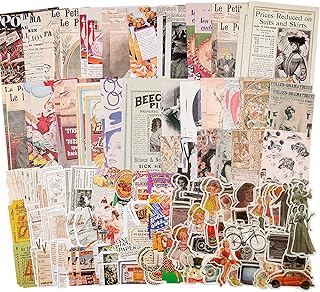 Luxurious Kit of Vintage Scrapbooking Supplies (200 pieces) for artistic journalization, DIY paper planners and planners (Vintage memory).. DIAYTAR NIGERIA brings the market to your fingertips with affordable prices and prompt delivery service.