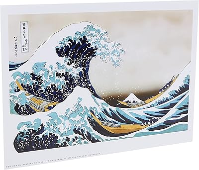 Onthewall Hokusai The big wave off Kanagawa Japanese poster 40 x 30 cm (PDP 059) White, 30 x 40 cm, PDP059D.. With DIAYTAR Nigeria, your wishlist becomes reality, fast.