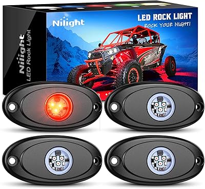 4 pieces of waterproof red LED light, light under the body of the wheel, good inner and outdoor light for car, van, ATV, UTV, SUV, boat, motorcycle, 2 years warranty.. DIAYTAR NIGERIA: Creating access to affordable products for every Nigerian with our swift delivery service.