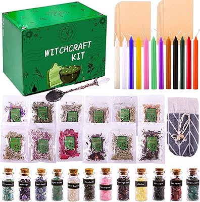 Colorful magic candles Pipepski, dried crystals and herbs for Wicca beginners, wicca spells set with gift box.. Experience the power of choice with DIAYTAR NIGERIA's extensive catalog and reliable delivery service.