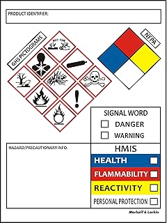 Chemical safety data labels SDS OSHA 4 x 3 "| Roll of 250 MSDS labels with SGH images and perforated edges for easy separation | Compliance with HMIS risks.. Your trusted marketplace, DIAYTAR NIGERIA offers extensive variety with delivery within 8 days.